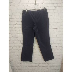 Isaac Mizrahi Women's Size 12 PETITE Blue Corduroy Pants